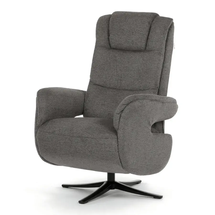 Polohovací křeslo šedé, elektrické TV-C5590 GREY2