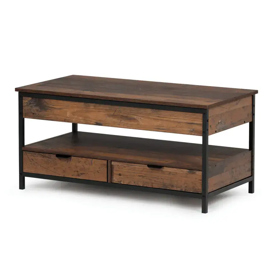 Autronic Konferenční stolek CT-I1201 OLW2 – old wood
