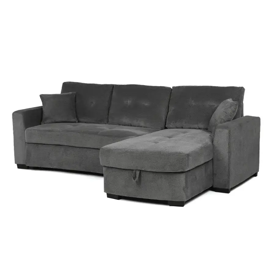 Autronic Rohová rozkládací pohovka ASB-C3990 GREY2 - šedá