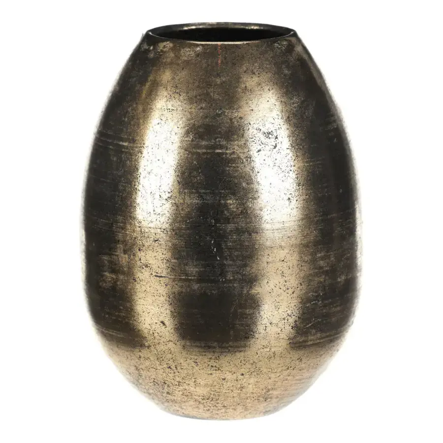 Kovová váza GOLDEN EGG, zlatá