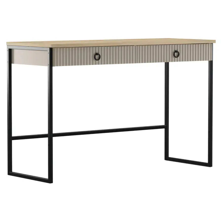 Tempo Kondela Konzolový stolek DOMCA 2S – taupe/dub silverjack
