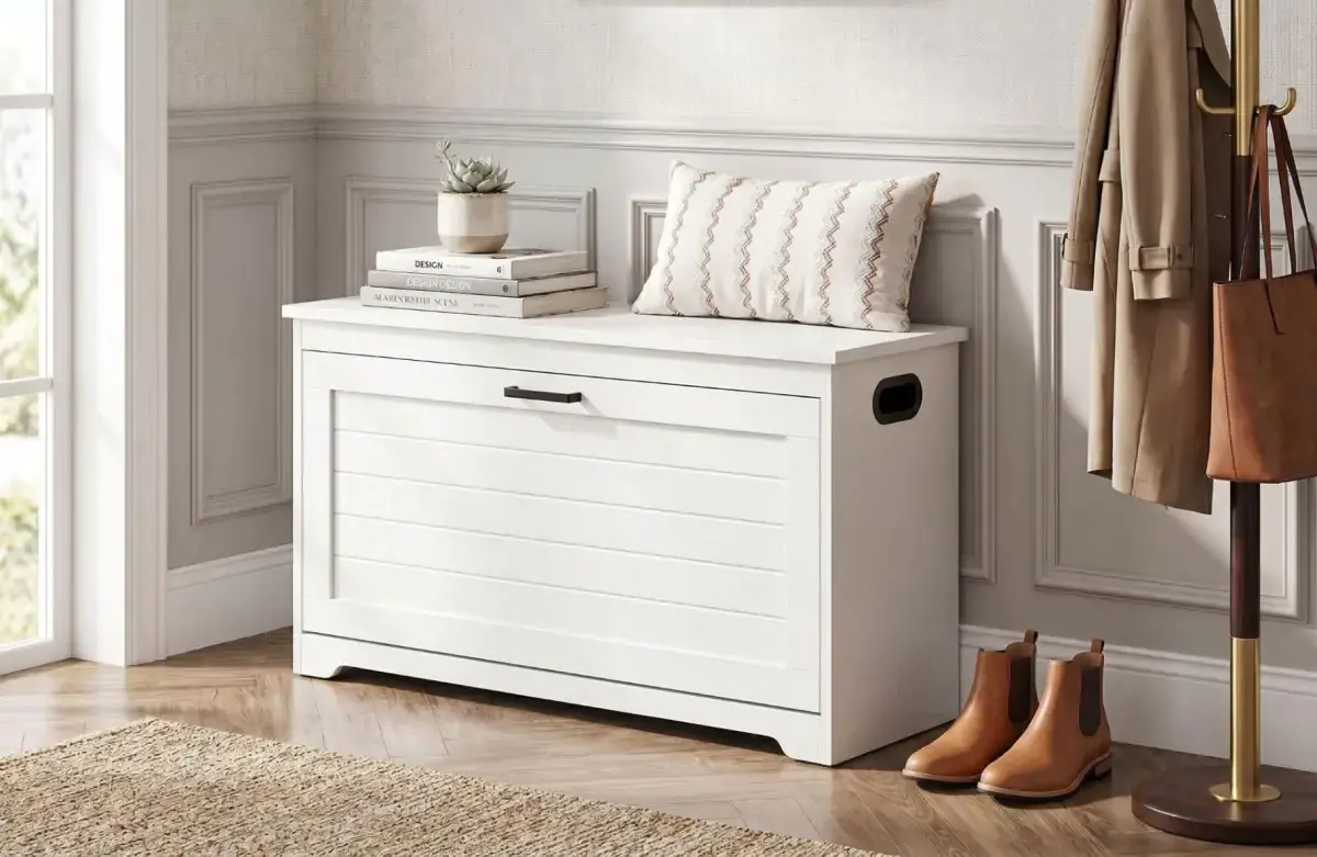 Casarredo Výklopný botník SNOWY – bílá