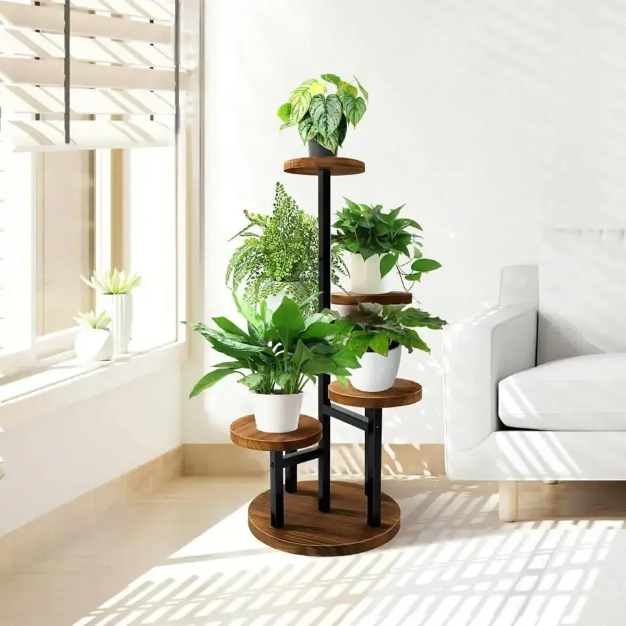 Casarredo Stojan na květiny PETUNIA – ořech/černá