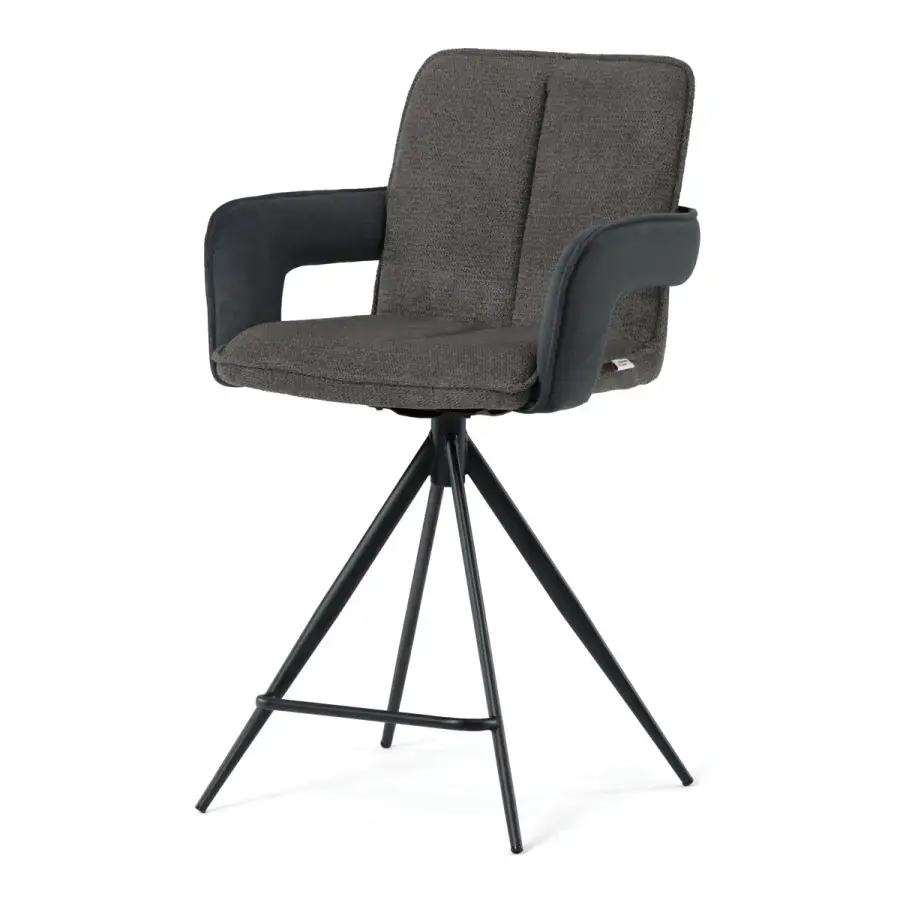 Barová židle otočná 180° AUB-F1146 GREY2 šedá