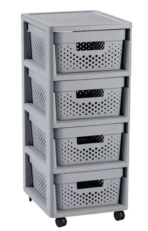 Curver Šuplíky INFINITY 4x11l puntíky šedé