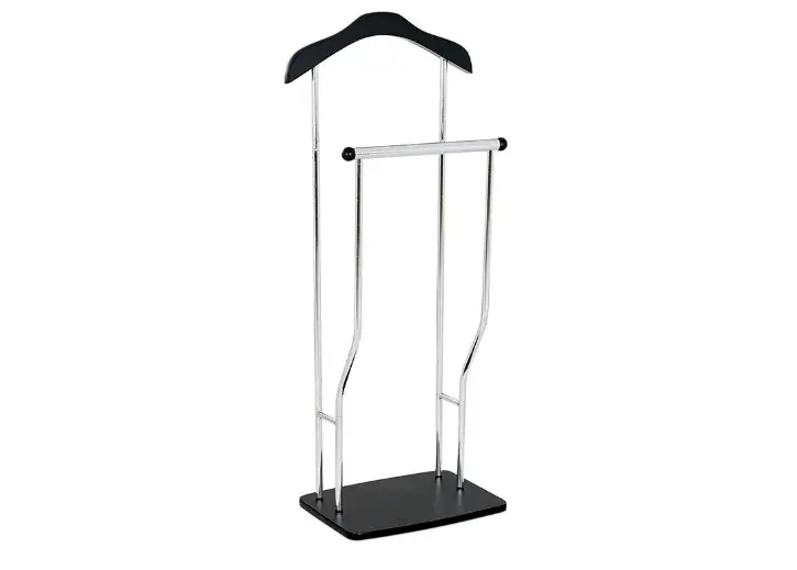 Autronic Němý sluha, kov, černá, 84444 BK NĚMÝ SLUHA - věšák z kovu a MDF desky -