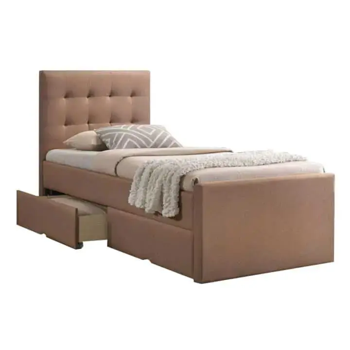 Tempo Kondela Postel VISKA NEW, 90x200 - světle hnědá