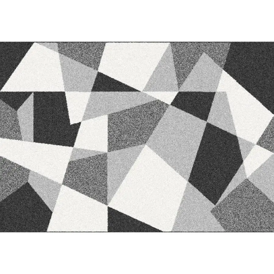 Tempo Kondela Koberec SANAR 57x90, černá/šedá/bílá