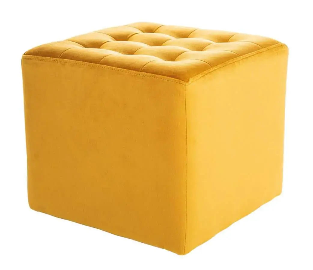 Casarredo Taburet LORI velvet žlutá curry