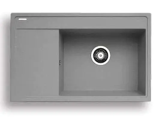 Casarredo Pyragranitový dřez CAMEA 1B 1D RH (79x50) grey