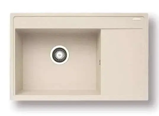Casarredo Pyragranitový dřez CAMEA 1B 1D LH (79x50) vanilla