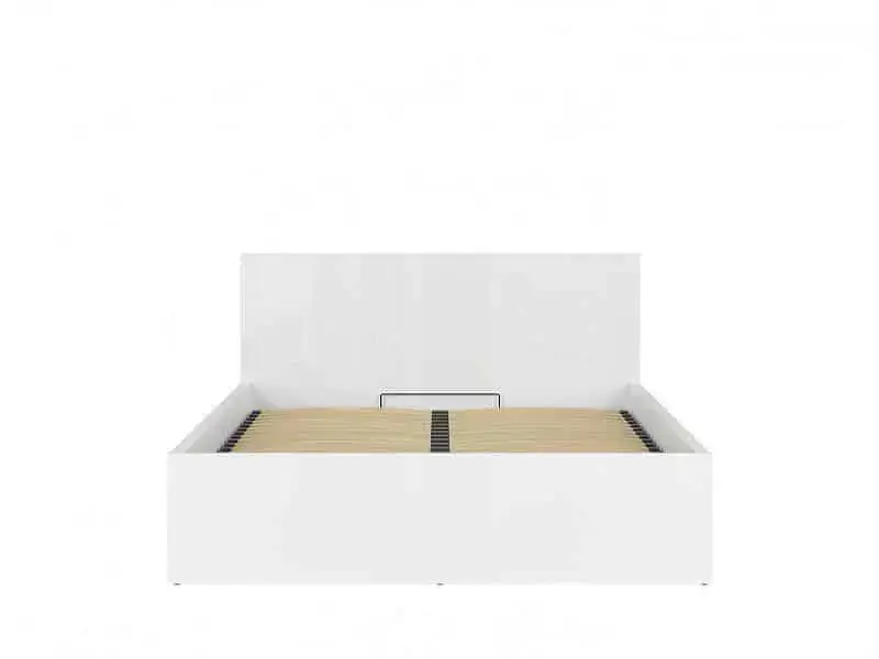 BRW Postel TETRIX s roštem LOZ/160/B, bílý lesk