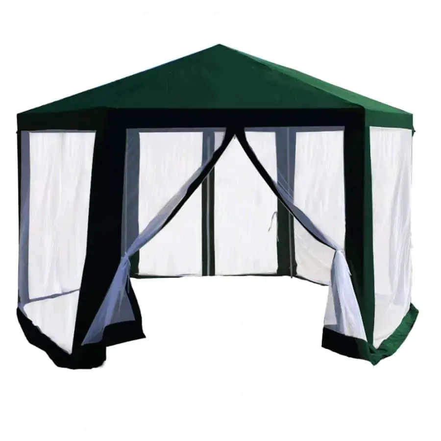 Tempo Kondela Stanový altán do zahrady RINGE TYP 1 3,9x2,5x3,9m - zelená / bílá