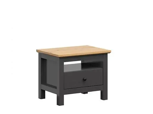 BRW Hesen noční stolek KOM1S/5/6, grafit/dub artisan