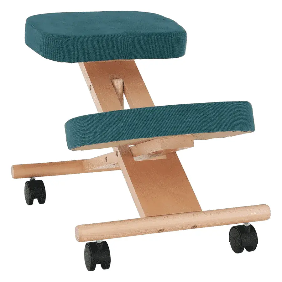 Tempo Kondela Ergonomická klekačka FLONET - petrolejová/buk