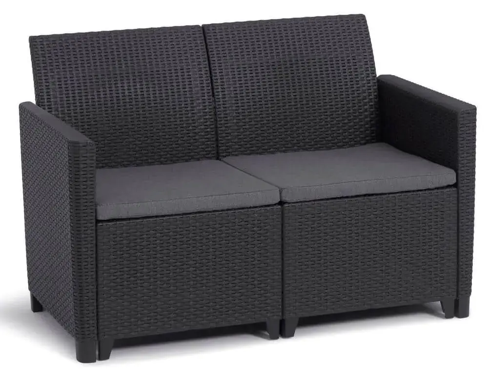 KETER Zahradní pohovka CLARA 2 seater | grafit