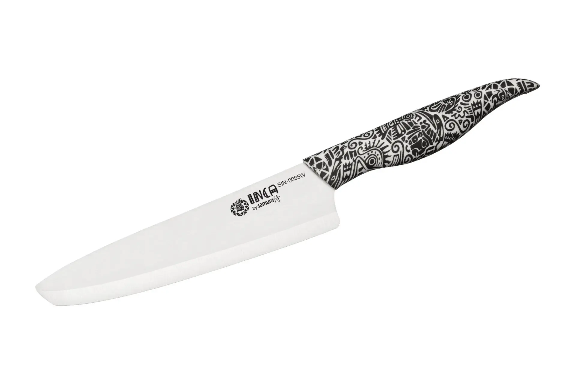 Samura INCA Šéfkuchařský keramický nůž 18,7 cm s čepelí z bílé zirkonie (SIN-0085W)