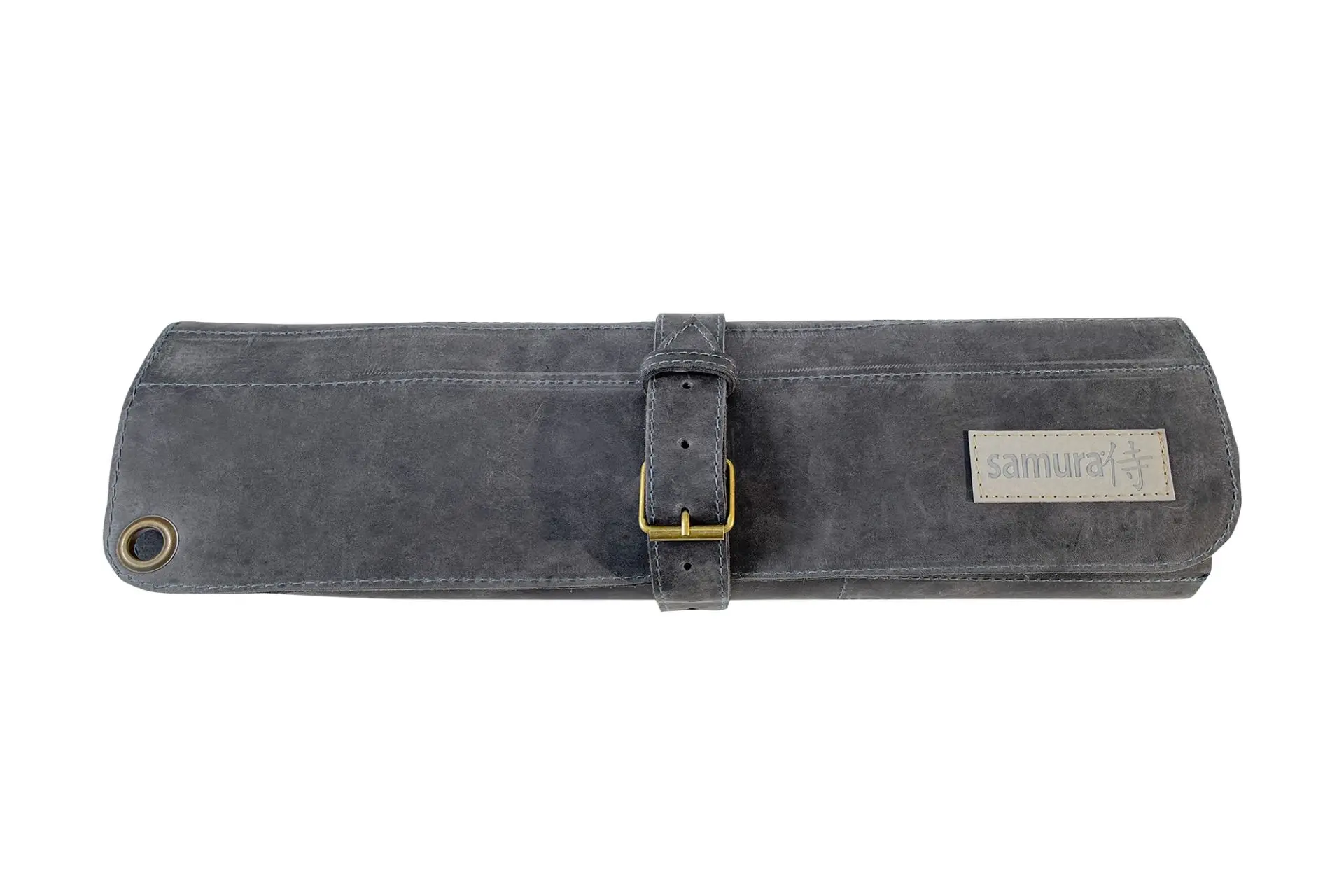 SAMURA - kožené profesionální rolovací pouzdro na nože /CHEF ROLLS NATUR. LEATHER gray