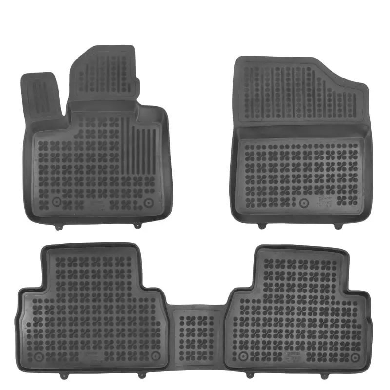 Gumové autokoberce Hyundai Santa Fe 2020-2023 (rozteč fixací 34,5cm)