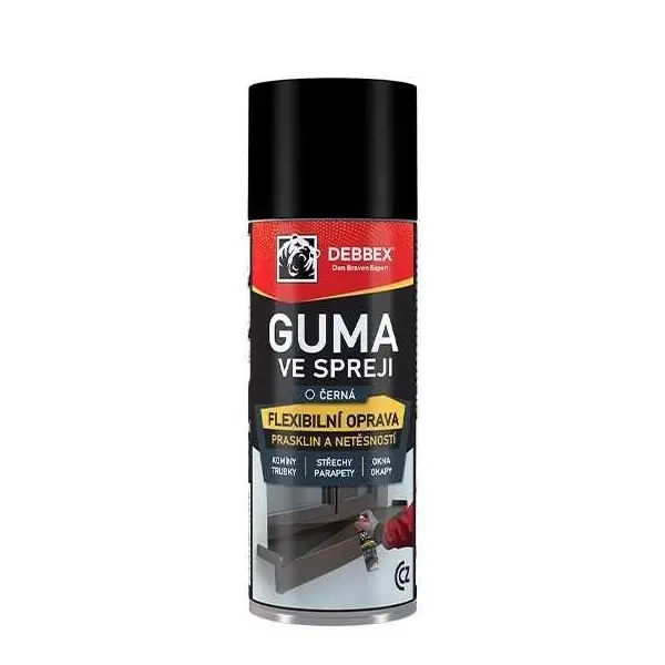 Guma ve spreji Debbex (černá, 400 ml)