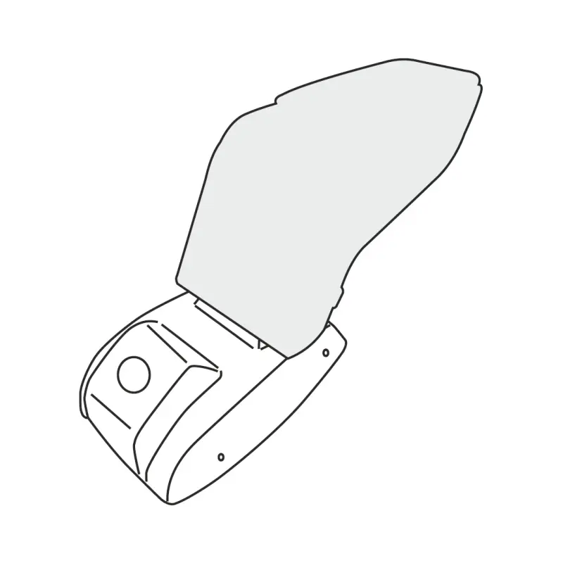 Loketní opěrka Ford B-Max 2015-2017 (s posuvným krytem úložného prostoru, USB, adaptér)