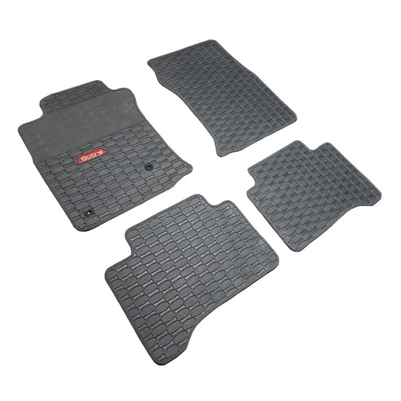 Gumové autokoberce Toyota Landcruiser J120 2002-2009 (šedé, šedá lemovka)