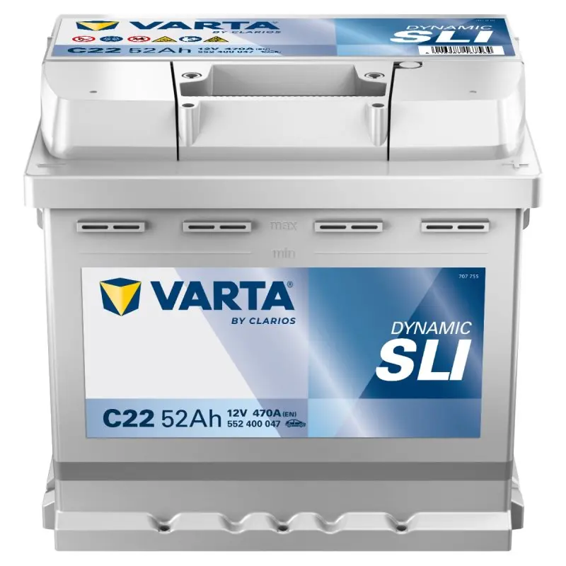 Autobaterie Varta Dynamic SLI 52Ah, 12V, 470A, C22