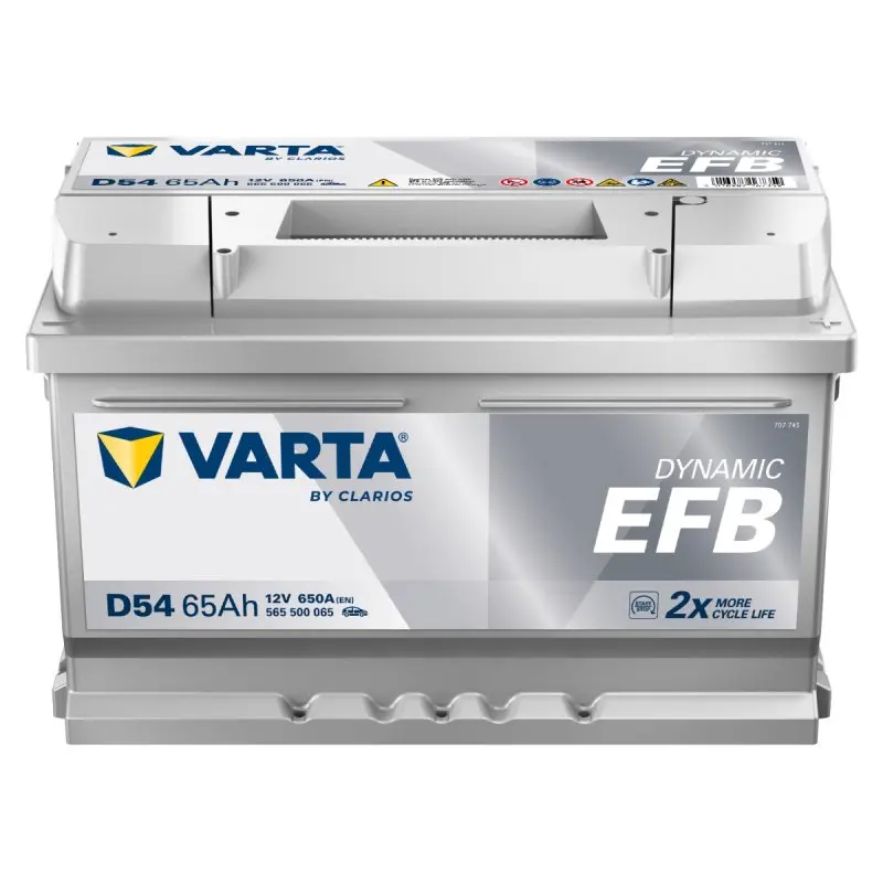 Autobaterie Varta Dynamic EFB 65Ah, 12V, 650A, D54