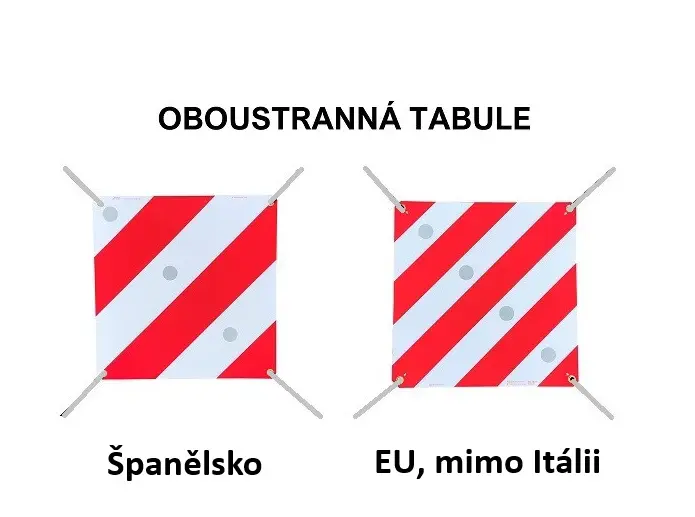 Výstražná cedule 50 x 50cm (pro celou EU kromě Itálie)