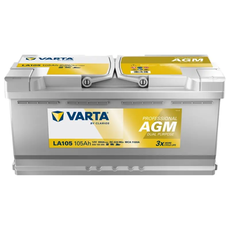 Autobaterie Varta Professional AGM 105Ah, 12V, 950A, LA105