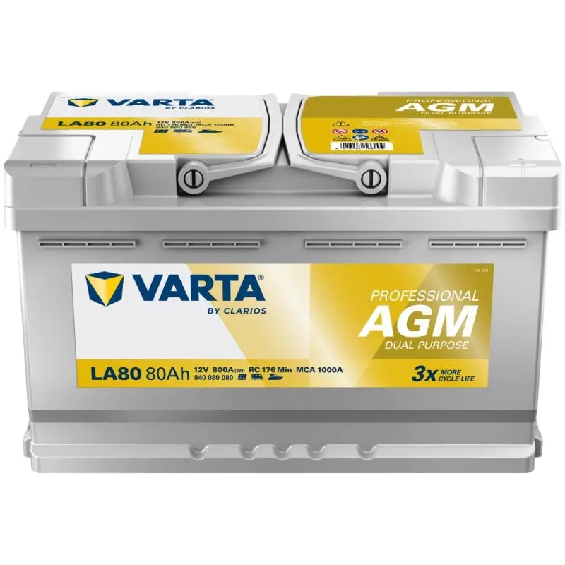 Autobaterie Varta Professional AGM 80Ah, 12V, 800A, LA80