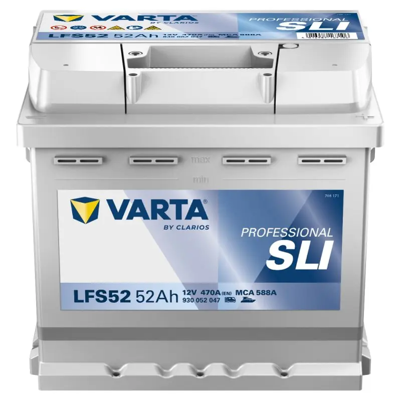 Autobaterie Varta Professional SLI 52Ah, 12V, 470A, LFS52
