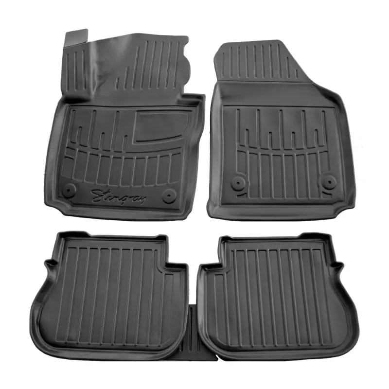 Gumové autokoberce VW Caddy 2004-2020 (5 míst, 2x posuvné zadní dveře)