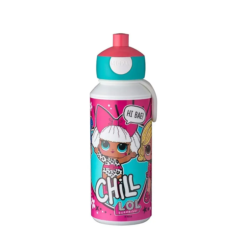 Dětská láhev na vodu s pítkem Campus, 400ml, Mepal, Lol Suprise
