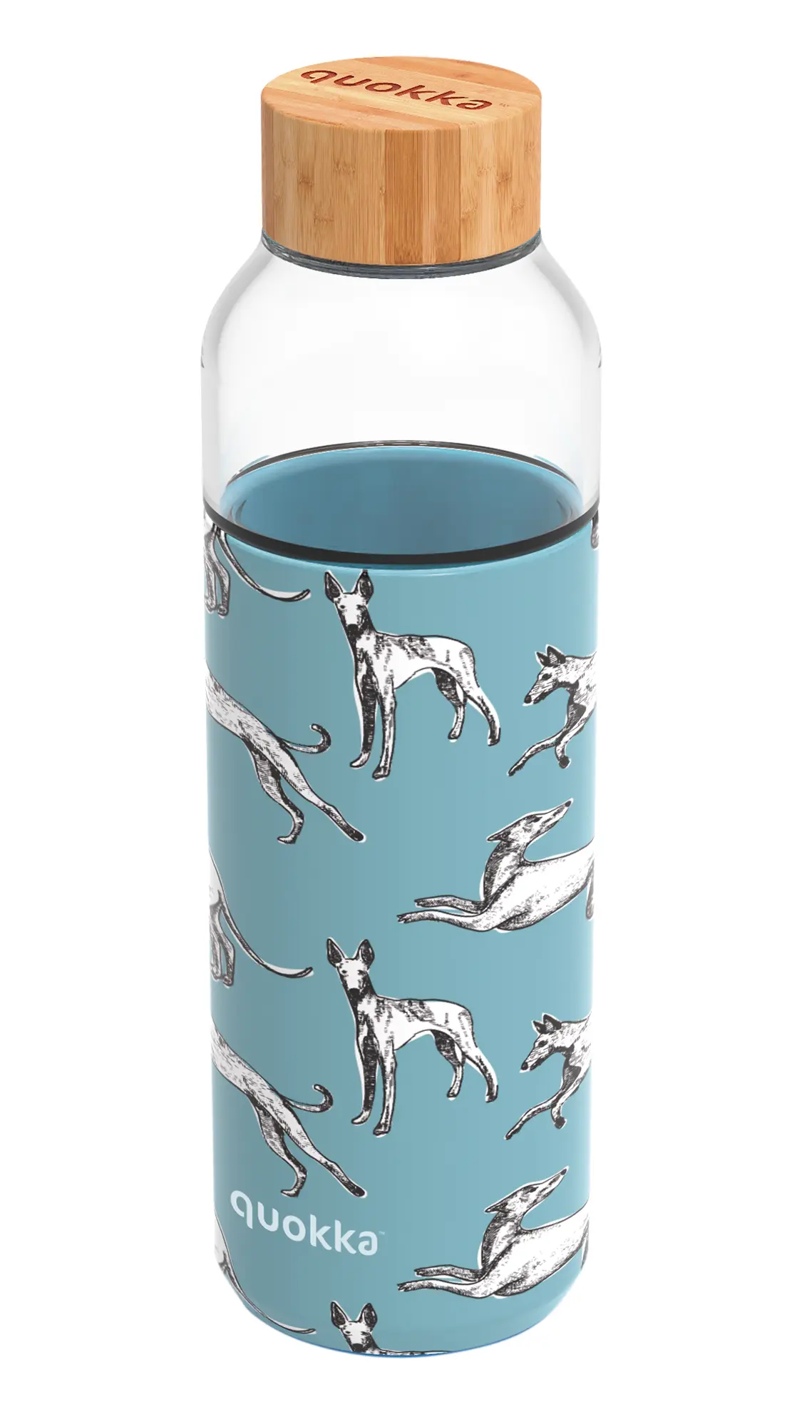 Skleněná lahev na vodu Flow 660 ml, Quokka,pejsci