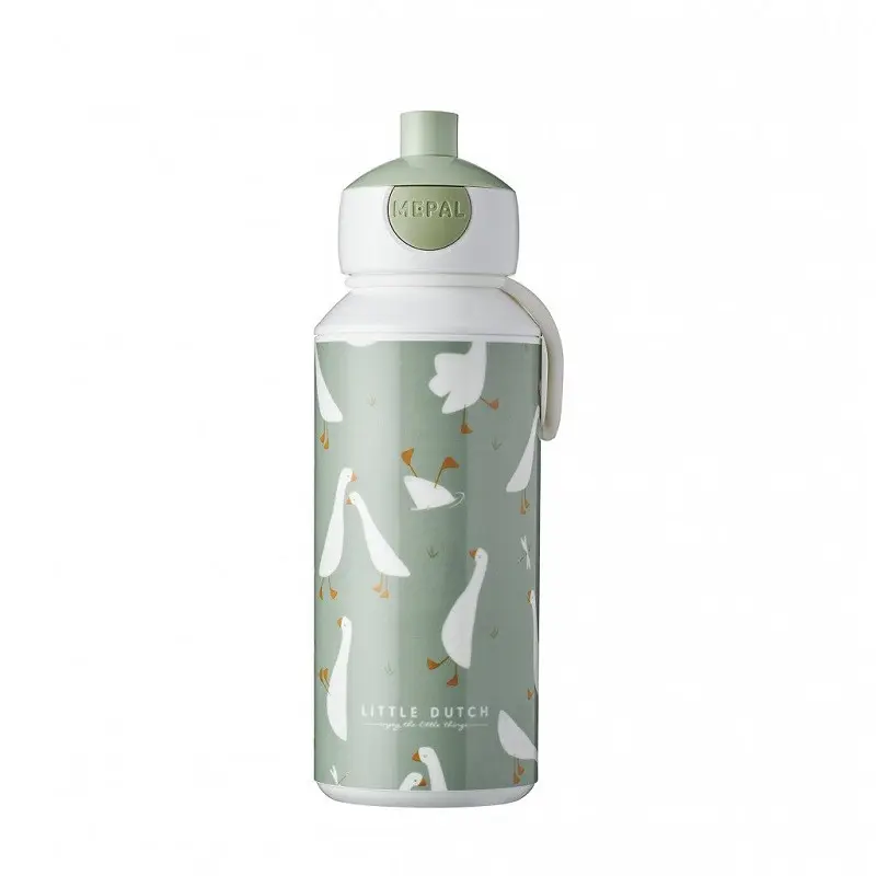 Dětská láhev na vodu s pítkem Campus 400 ml, Mepal, husy