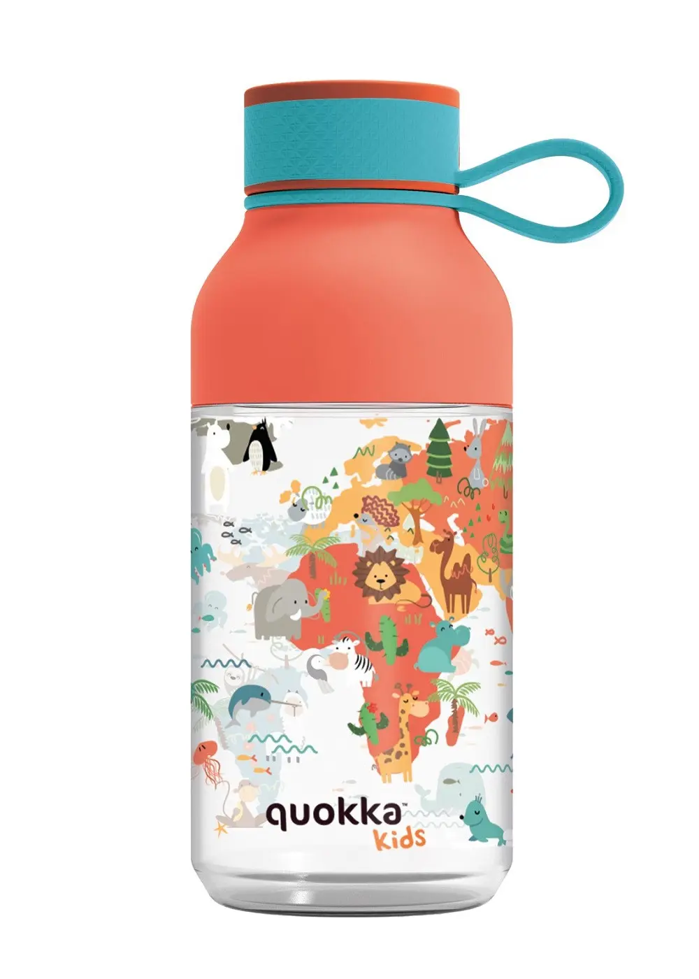 Dětská láhev Ice, 430ml, Quokka, mapy