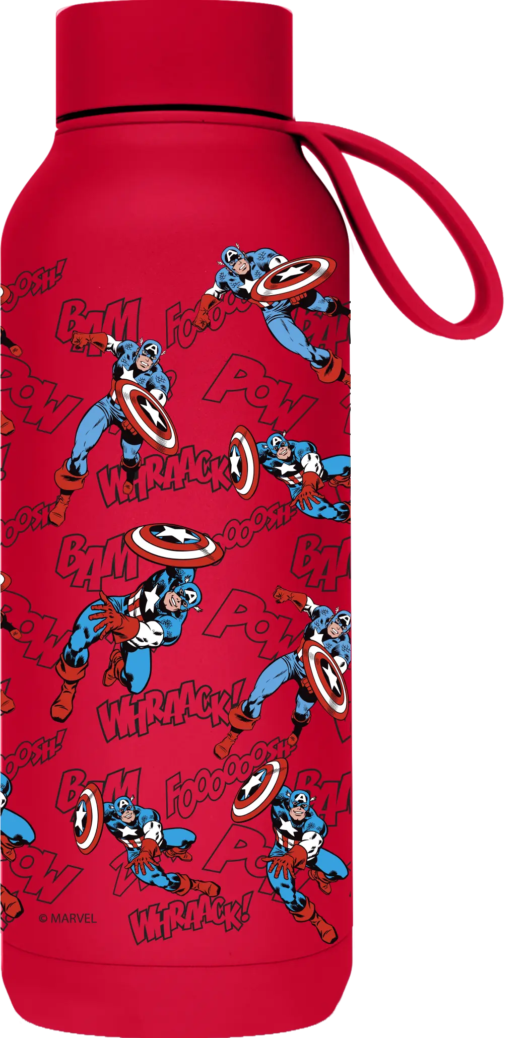 Nerezová termoláhev s poutkem Solid, 510ml, Quokka, Captain America