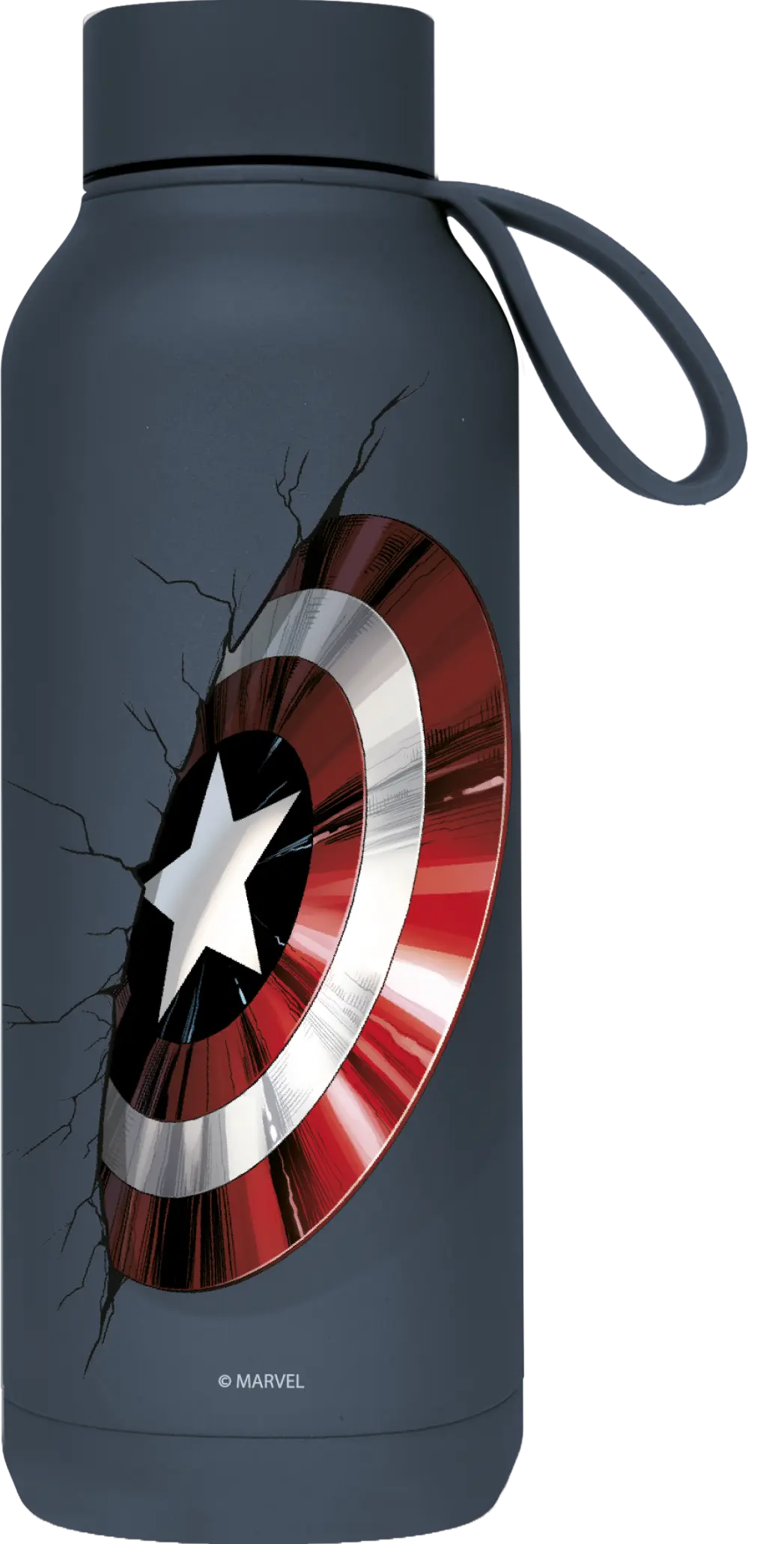 Nerezová termoláhev s poutkem Solid, 510ml, Quokka, Captain America