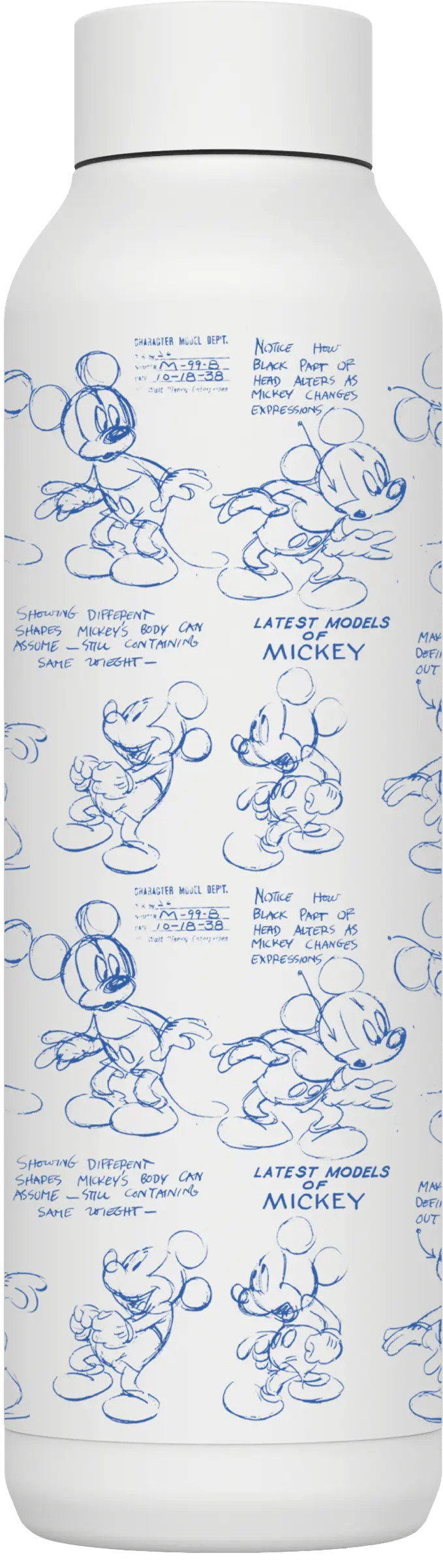 Nerezová termoláhev Solid, 630ml , Quokka, Mickey Sketch