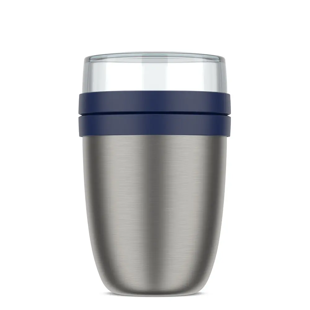 Termobox z nerezové oceli Ellipse 500+200ml, Mepal, tmavě modrý