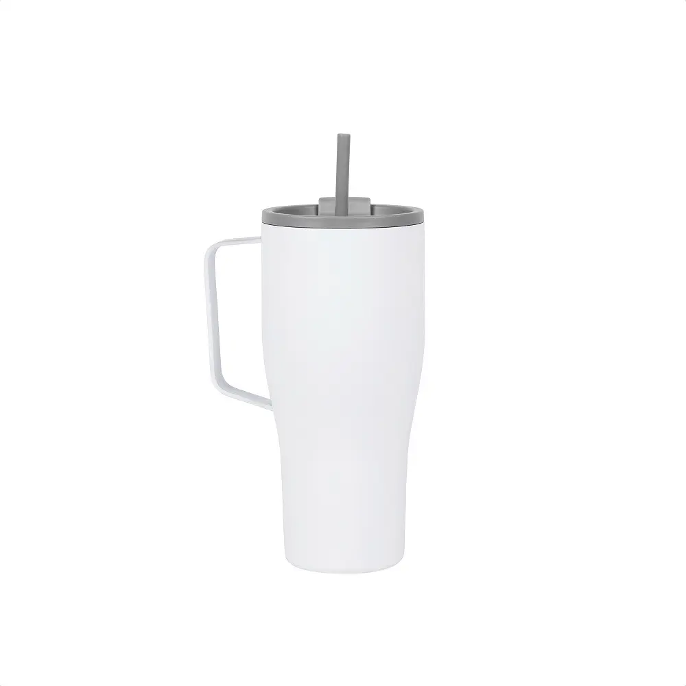 Velký nerezový termohrnek Eos, 800ml, Vinga, bílý