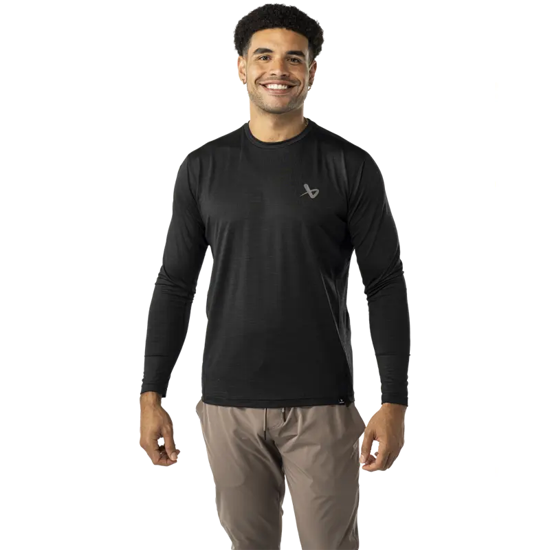 Triko LS Tech Tee BLK Sr