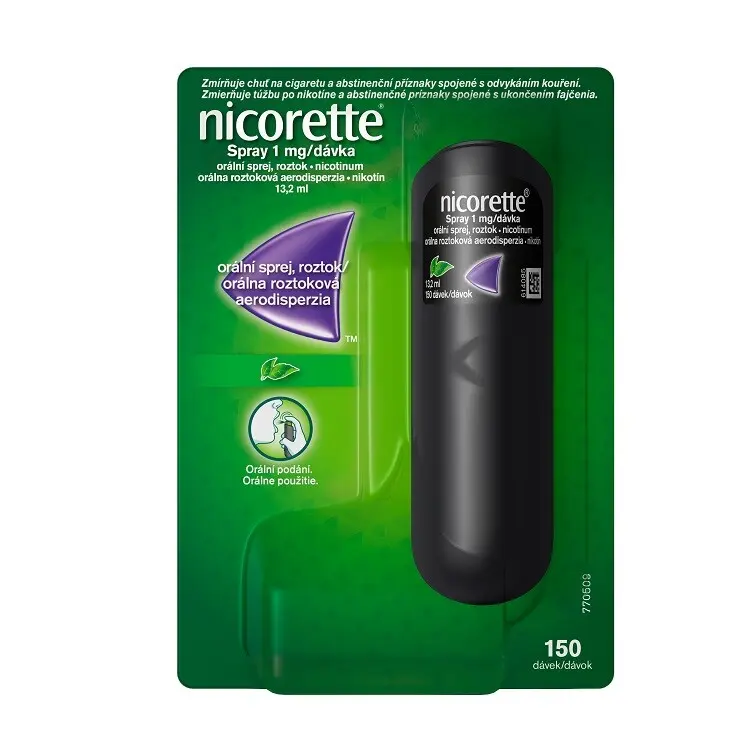 NICORETTE SPRAY 1MG/DÁV ORM SPR SOL 1X13,2ML