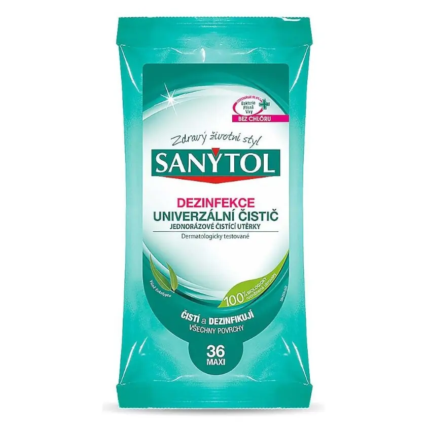Sanytol dezinfekce jednoráz.čistící utěrky 36ks