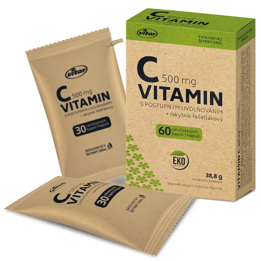 VITAR EKO Vitamin C 500 mg, 60 kapslí