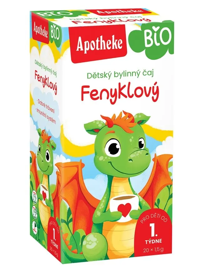 Apotheke DĚTSKÝ ČAJ BIO Fenyklový 20 x 1,5 g