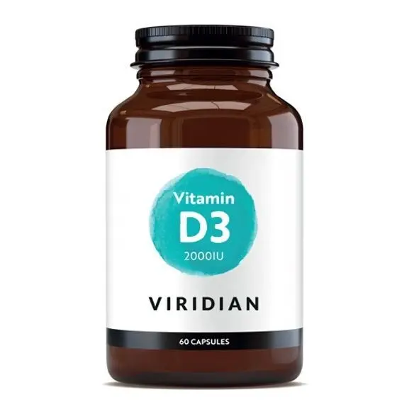 Viridian Nutrition Viridian Vitamin D3 2000IU 60 kapslí
