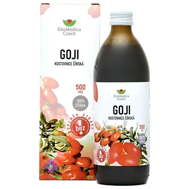 EkoMedica Goji Kustovnice čínská 100% šťáva 500ml
