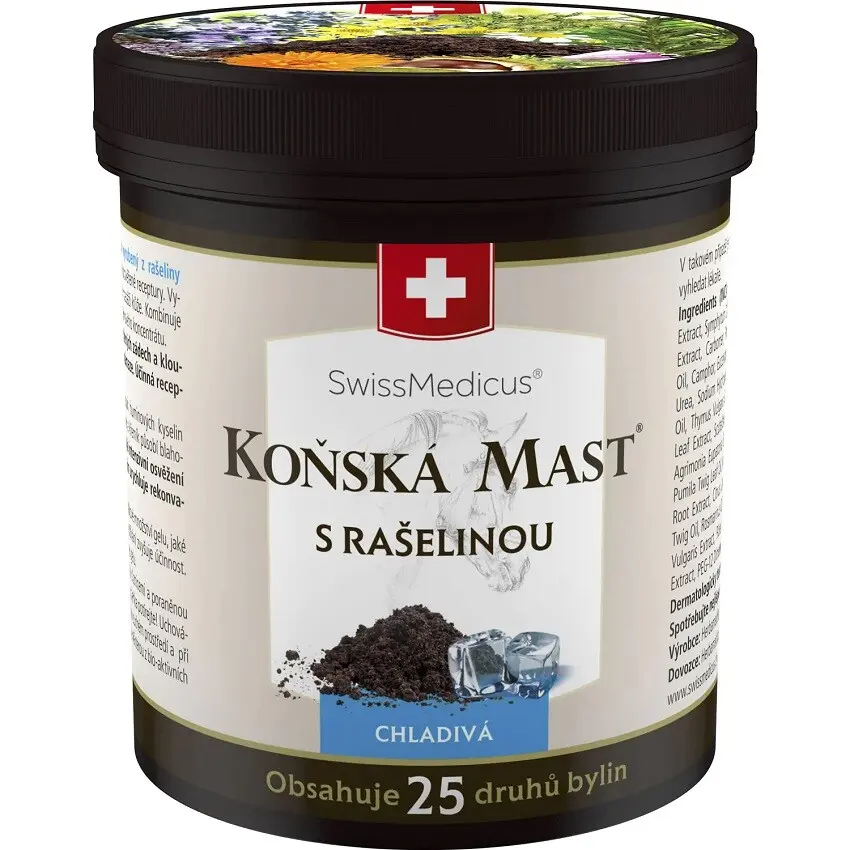 SwissMedicus Koňská mast s rašelinou chlad.250ml